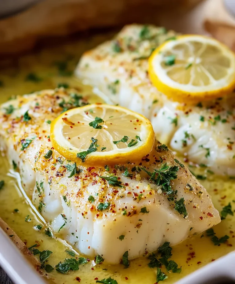 Lemon Garlic Butter Baked Cod Recipe-Easy Dinner