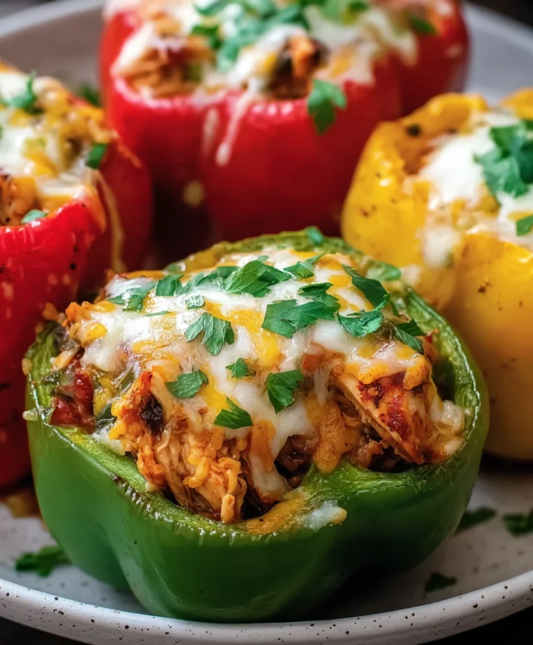 Easy Chicken Stuffed Peppers Dinner Recipe