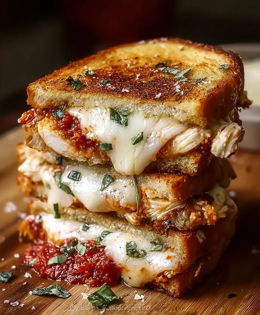 Chicken Parmesan Grilled Cheese- Ultimate Comfort Food