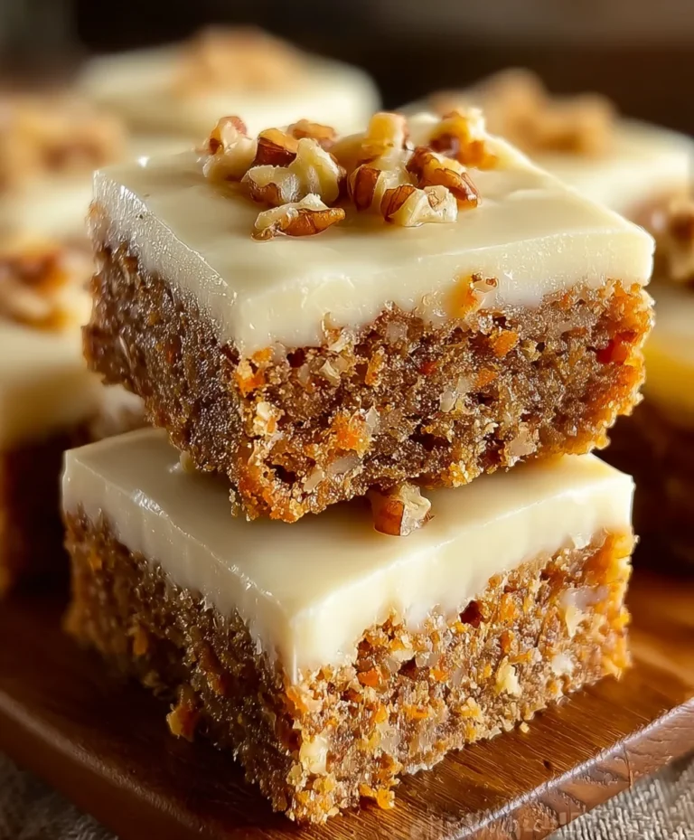 Moist Carrot Cake Bars-Easy Dessert Recipe