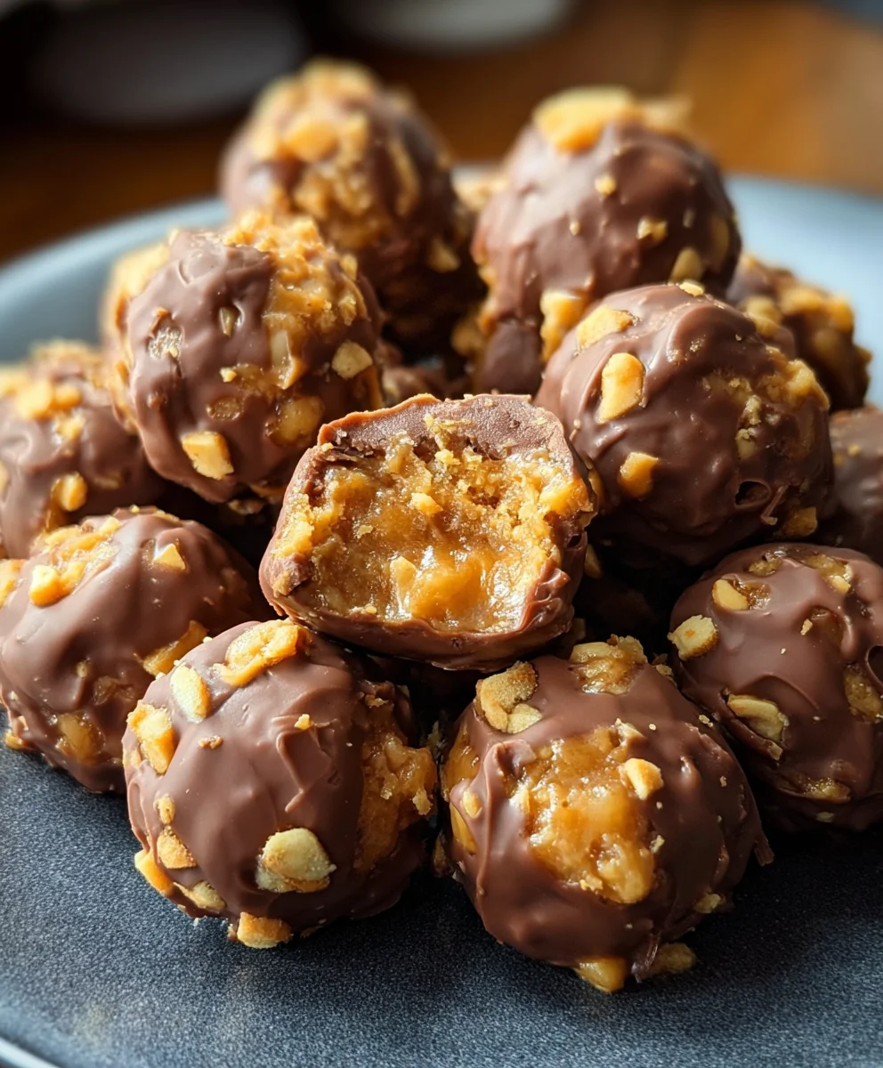 Easy Butterfinger Balls-No-Bake Treat