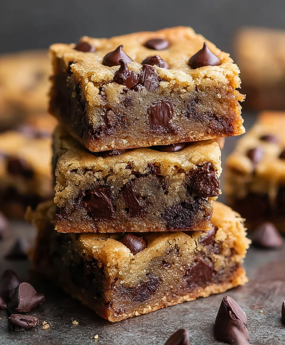 Easy Chocolate Chip Cookie Bars - Best Homemade Recipe