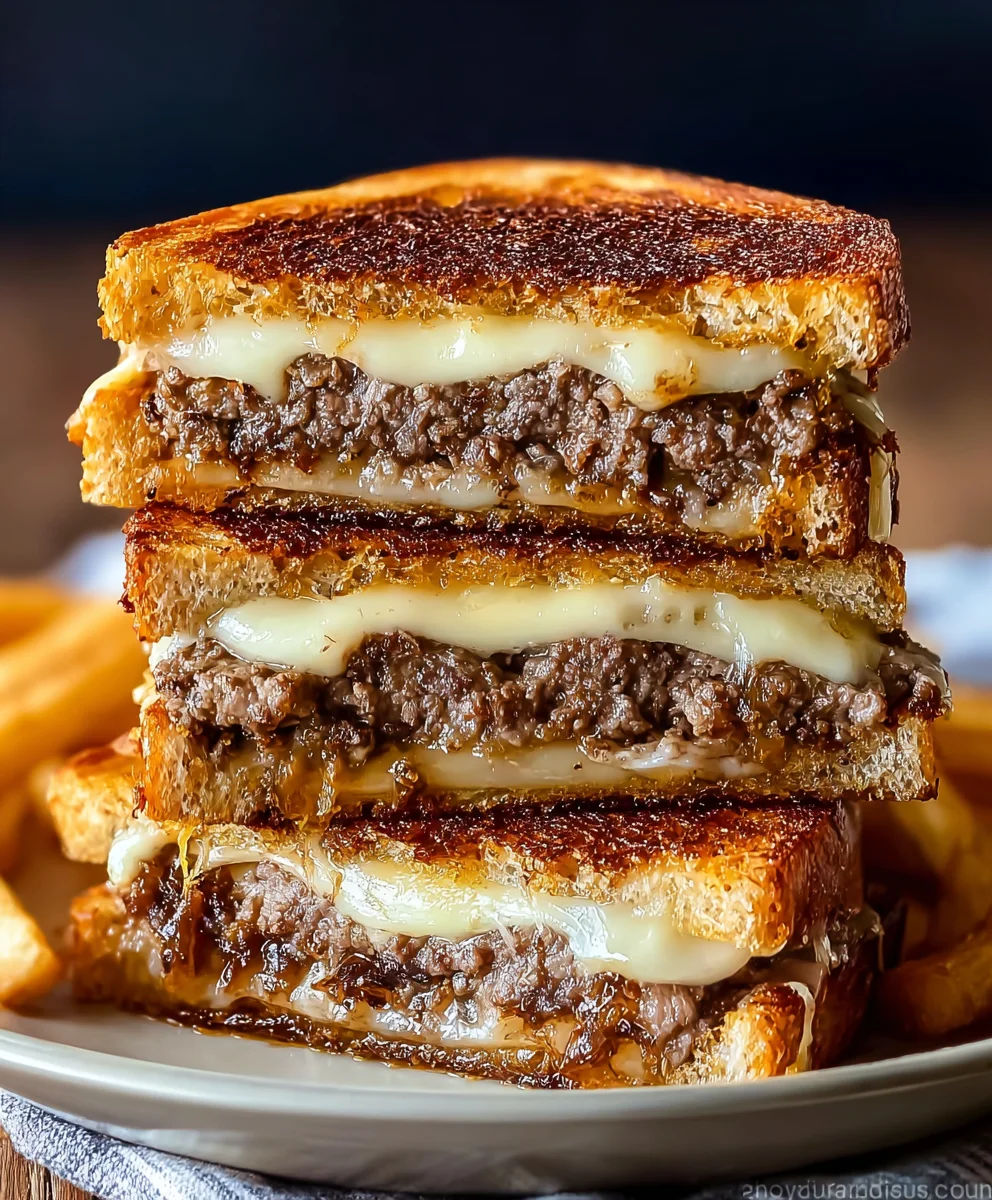 Classic Beef Patty Melt Recipe- Savory & Delicious