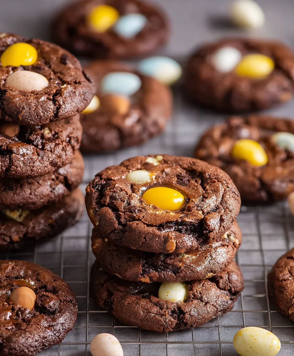 Mini Egg Brownie Cookies-Decadent Delight
