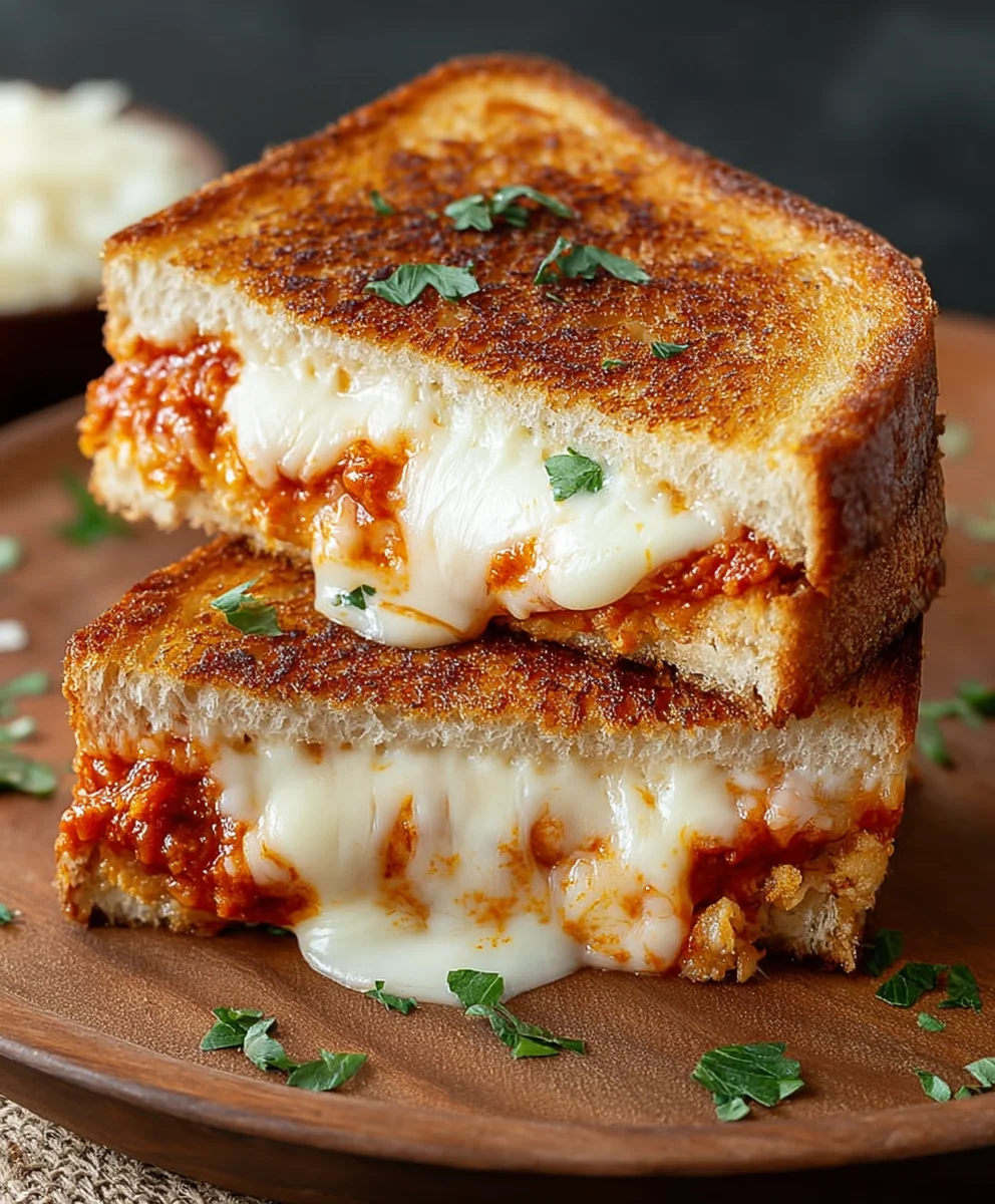 Easy Lazy Chicken Parmesan Grilled Cheese Recipe