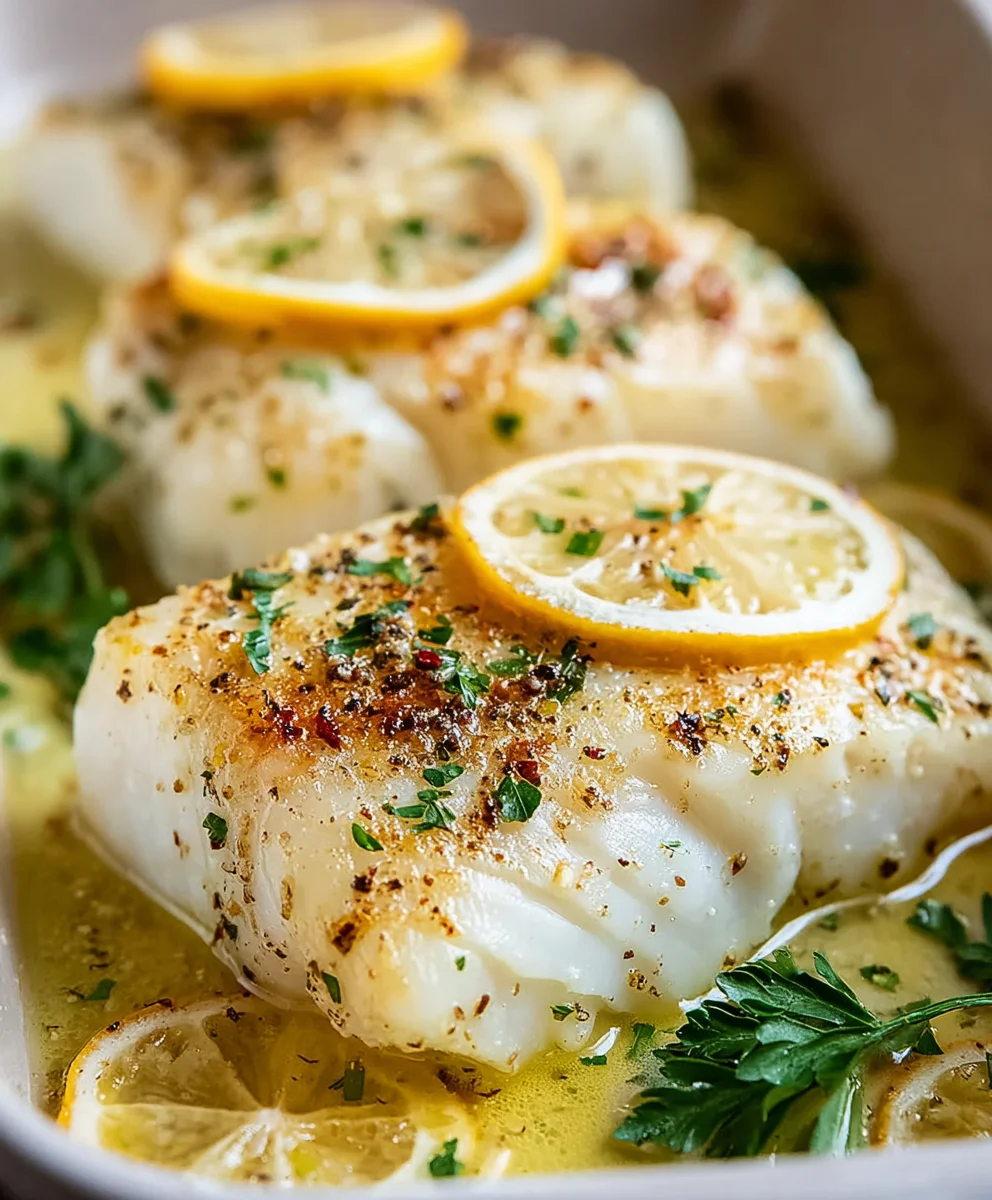 Lemon Garlic Butter Baked Cod Recipe-Easy Dinner