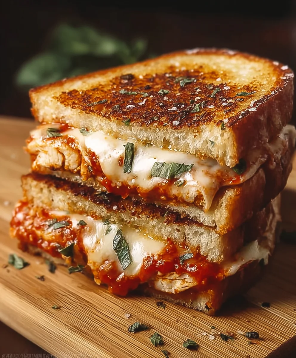 Chicken Parmesan Grilled Cheese- Ultimate Comfort Food