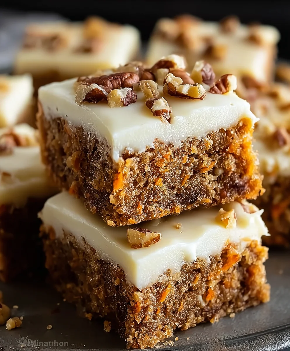 Moist Carrot Cake Bars-Easy Dessert Recipe