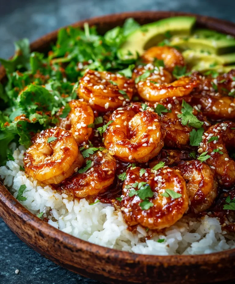 Honey Garlic Shrimp Bowls- Easy Delicious Dinner
