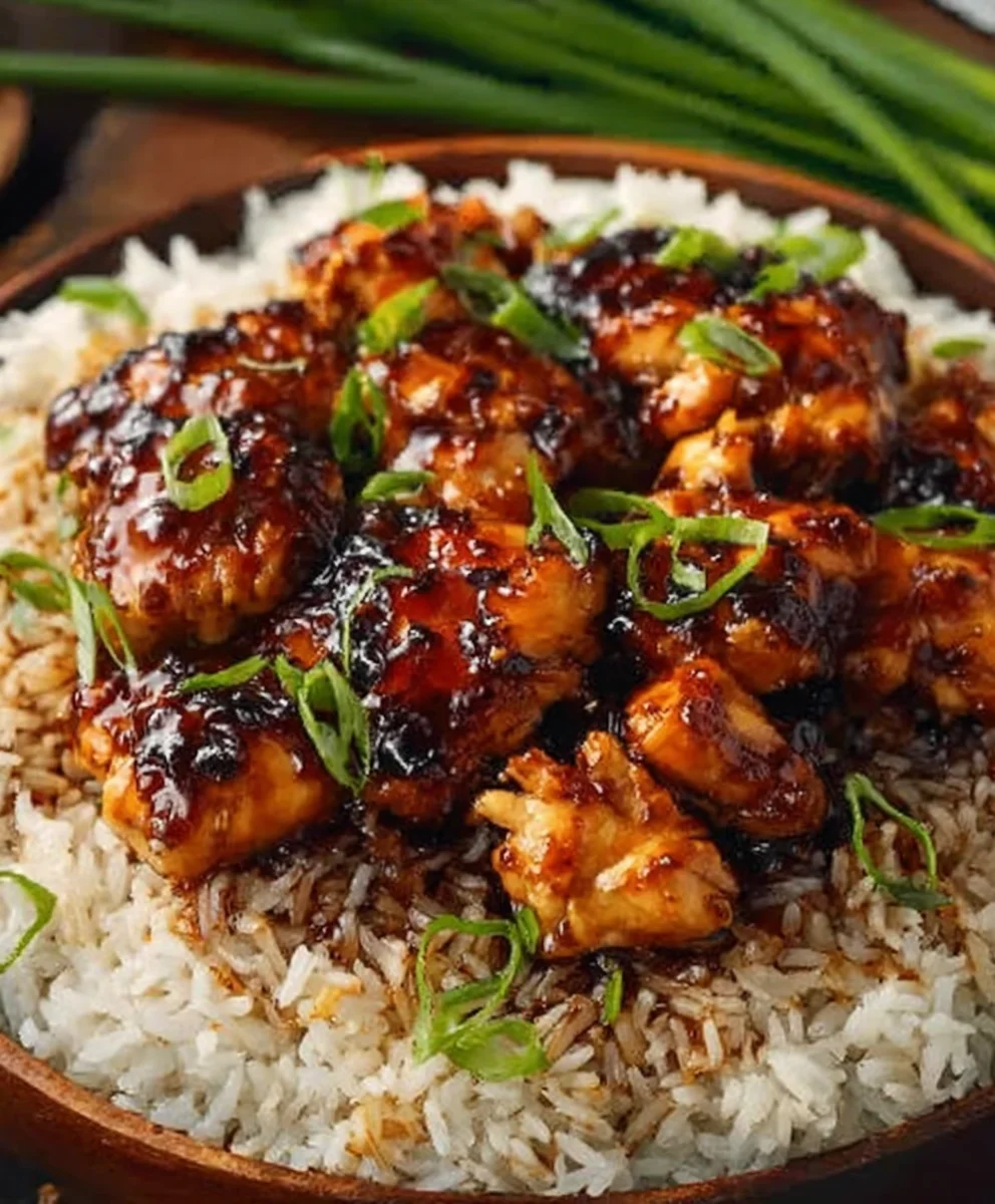 Honey BBQ Chicken Rice-Easy & Delicious Recipe