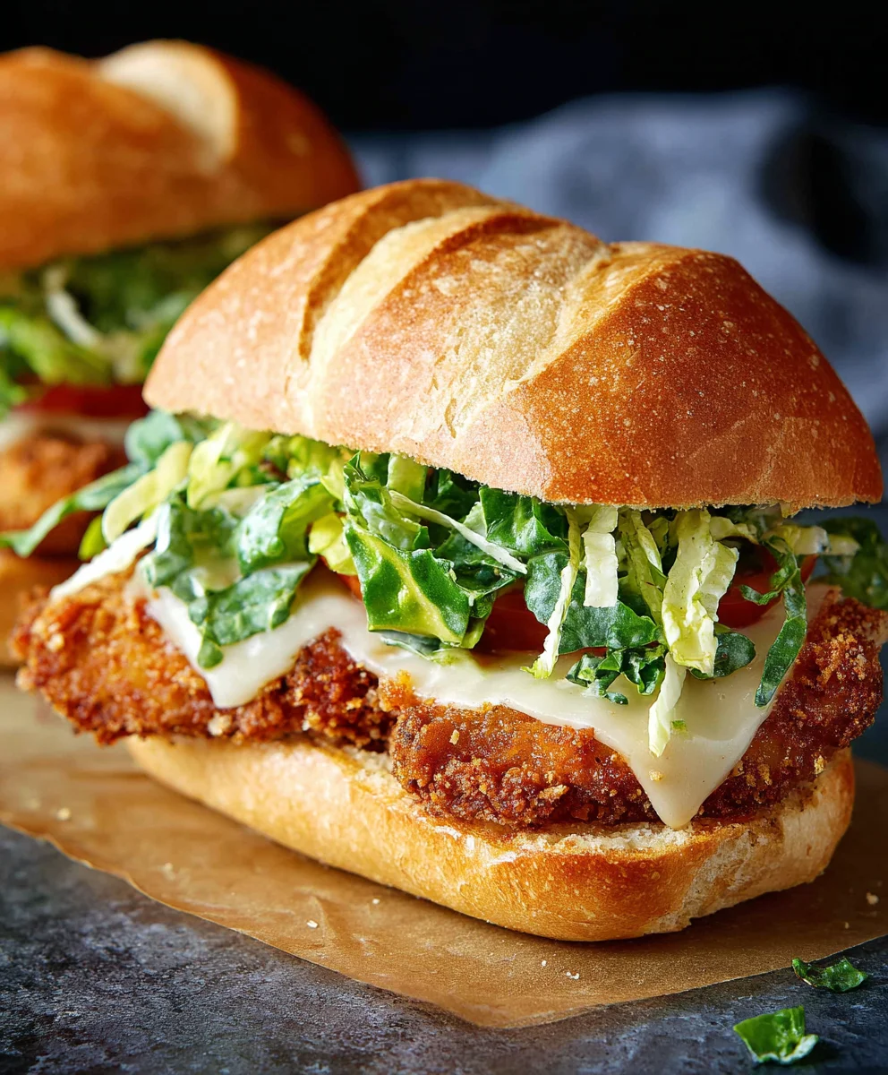 Crispy Chicken Caesar Sandwich-Best Recipe