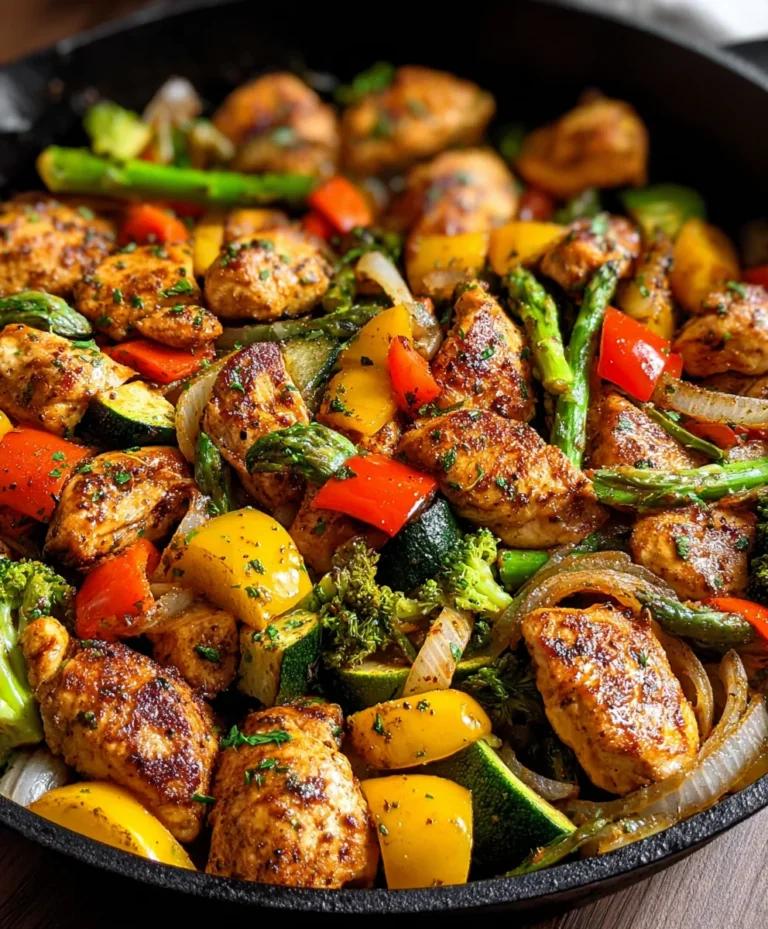Healthy Chicken and Vegetables Skillet – Quick Meal