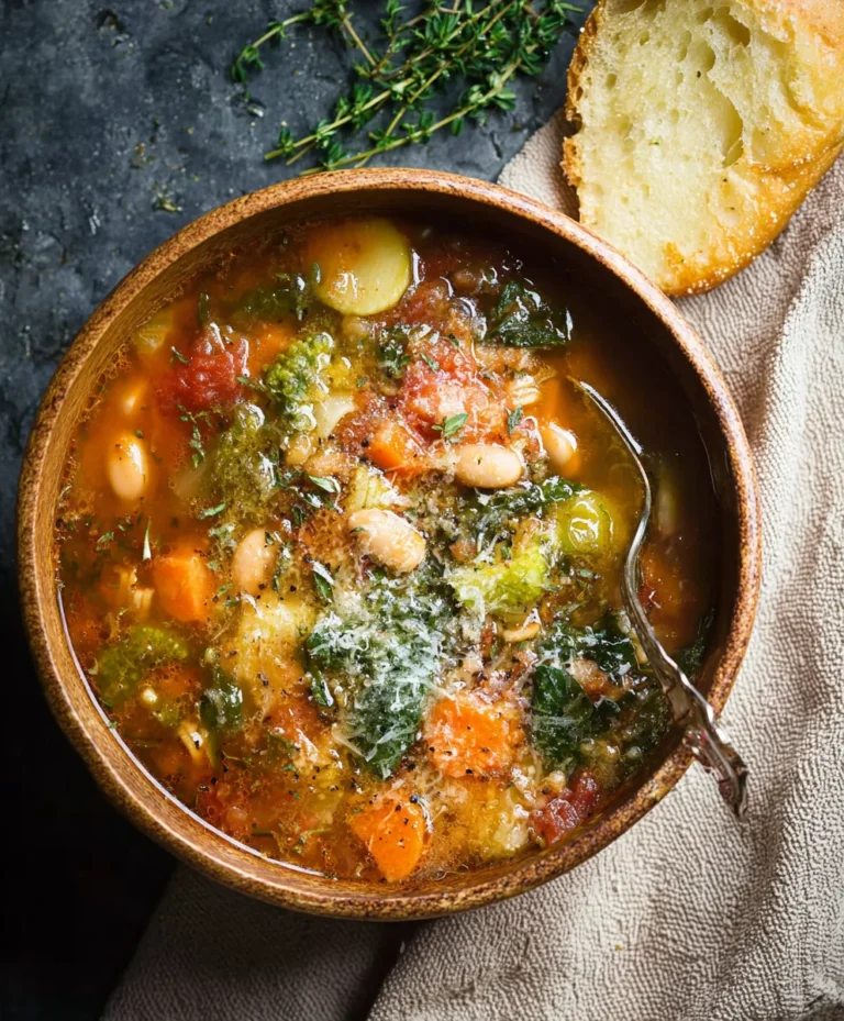 Hearty Winter Minestrone Soup-Comforting & Delicious