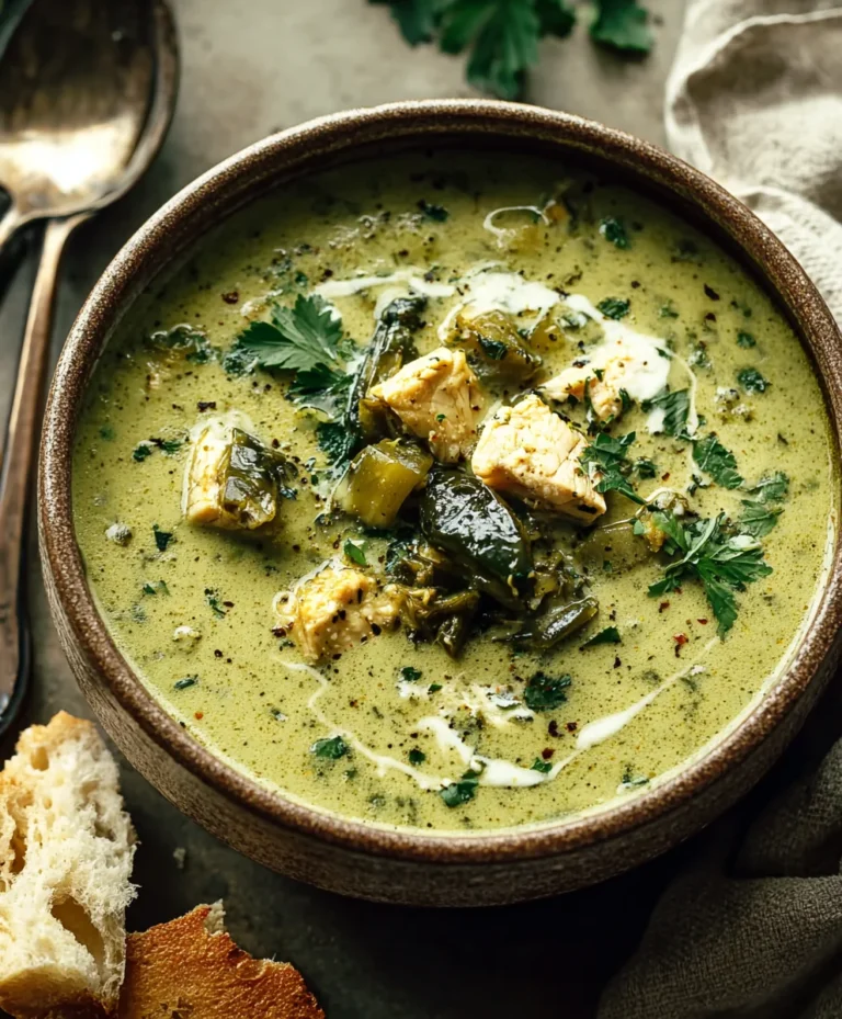 Roasted Poblano Soup-Ultimate Comfort Food
