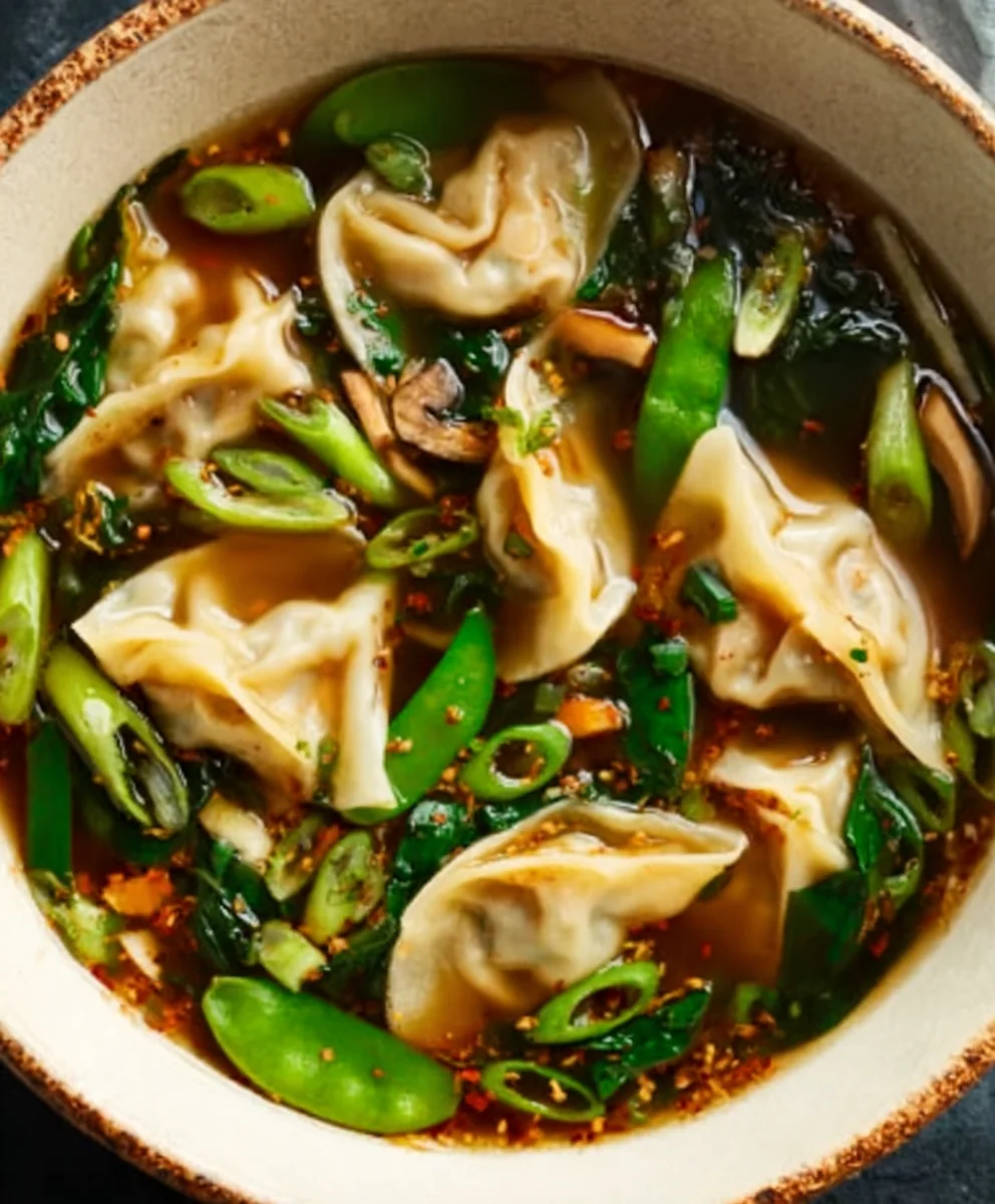 Savory Beef Potsticker Soup - Comforting & Delicious