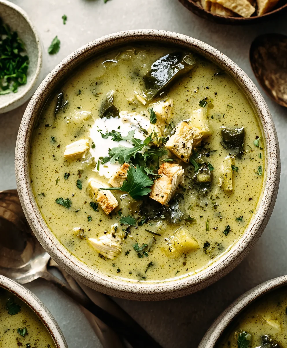 Roasted Poblano Soup-Ultimate Comfort Food
