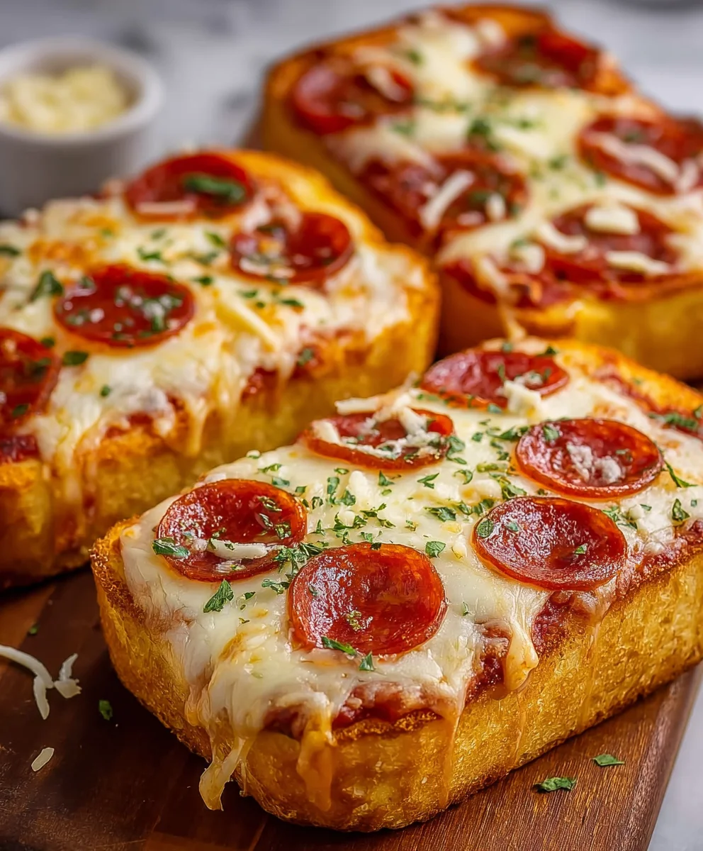 Texas Toast Garlic Bread Pizza Recipe