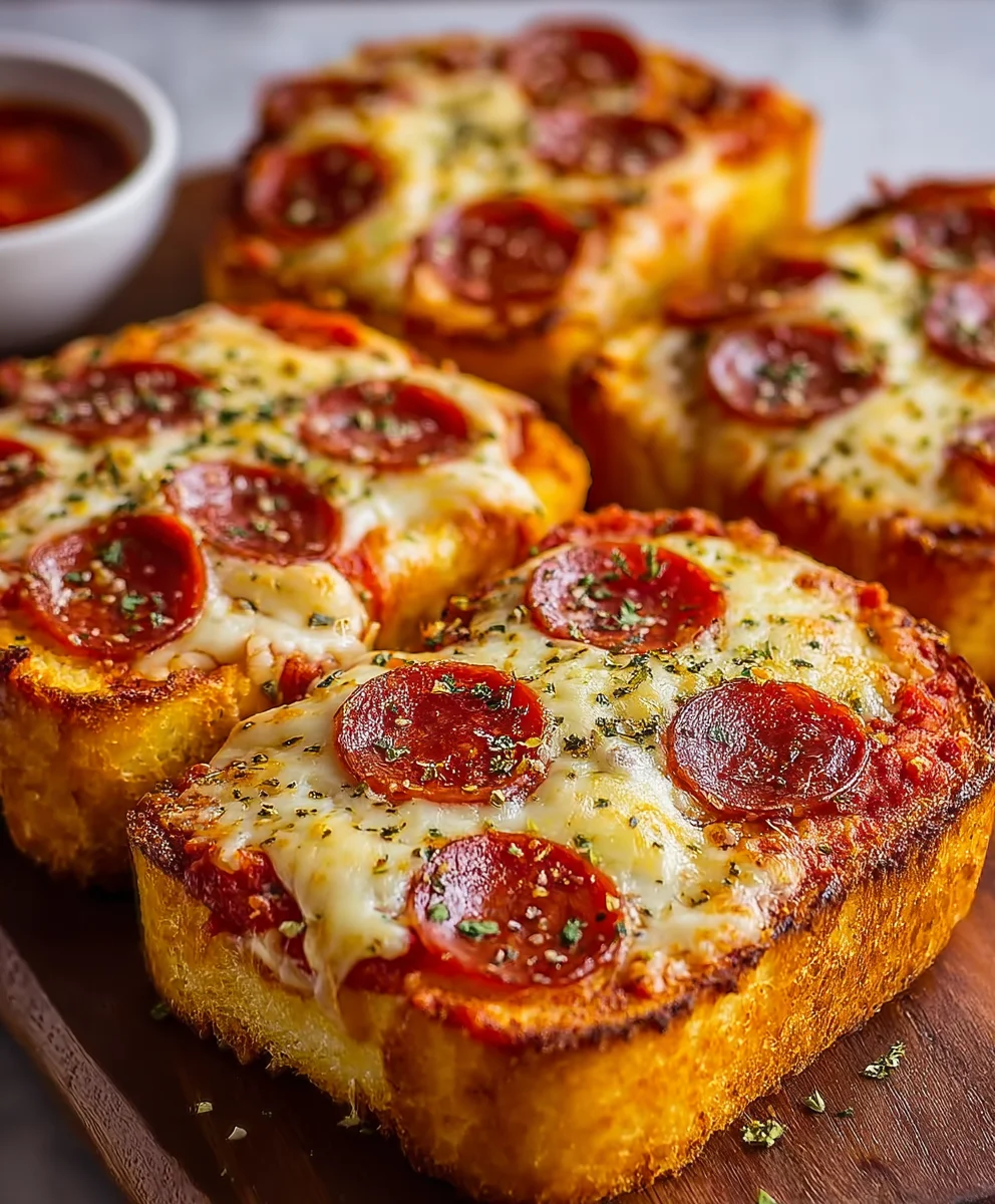 Texas Toast Garlic Bread Pizza Recipe