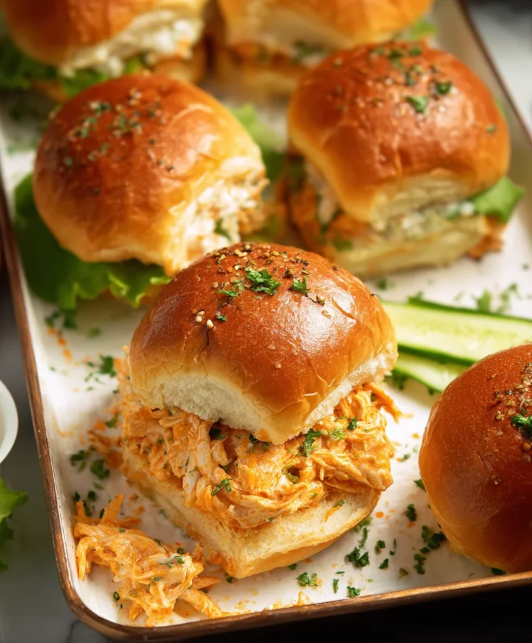 Spicy Buffalo Chicken Sliders-Easy Game Day Bites