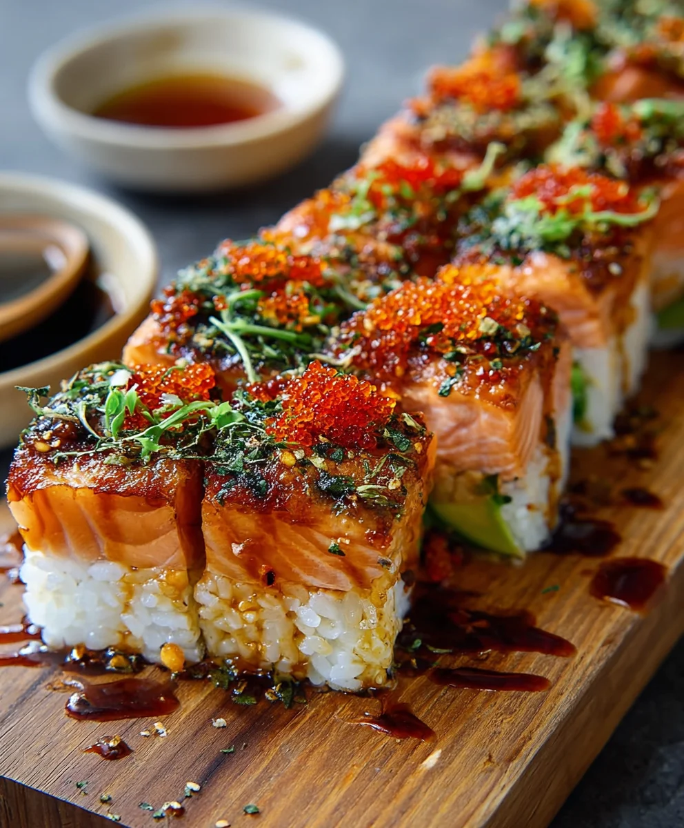 Spicy Salmon Sushi Bake - Easy & Delicious Recipe