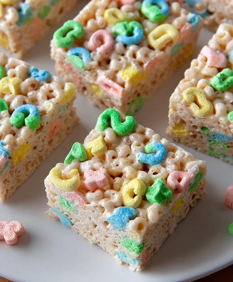 Lucky Charms Rice Krispie Treats- Fun & Easy Recipe