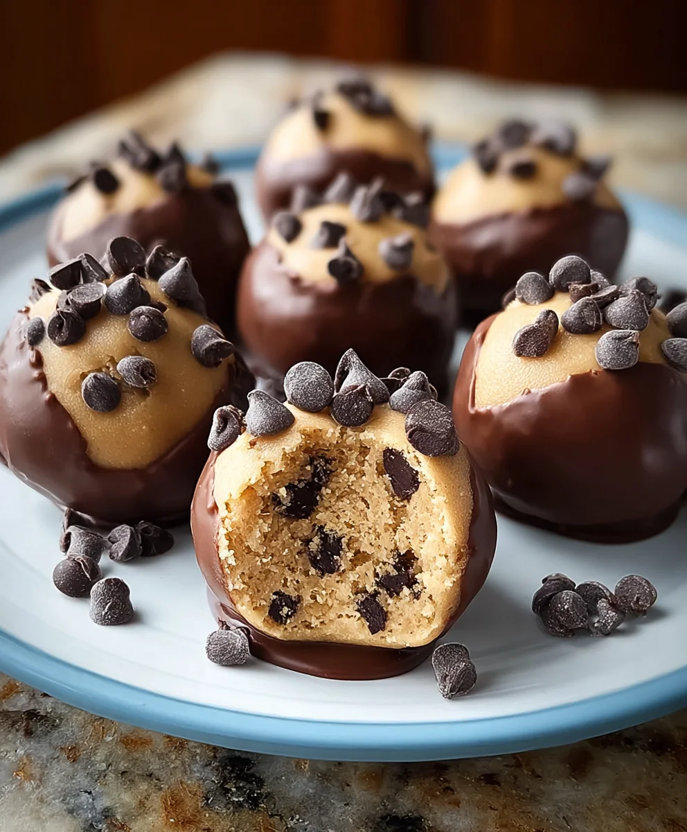 Decadent Chocolate-Dipped Cookie Dough Bites Recipe