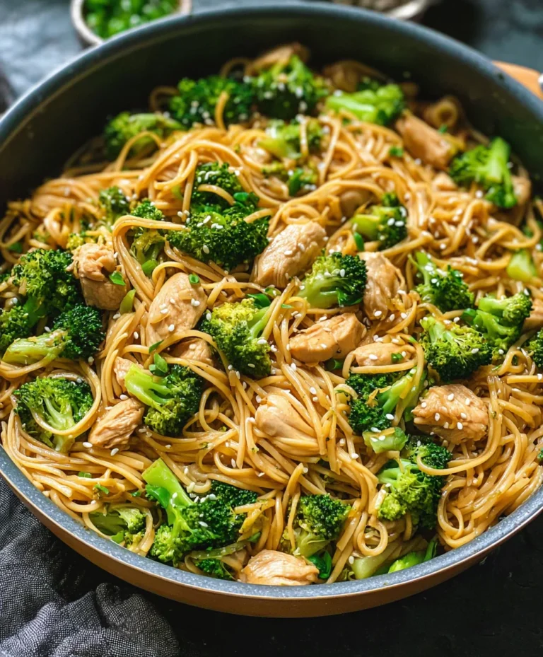 Healthy Sesame Noodles Chicken Broccoli Recipe