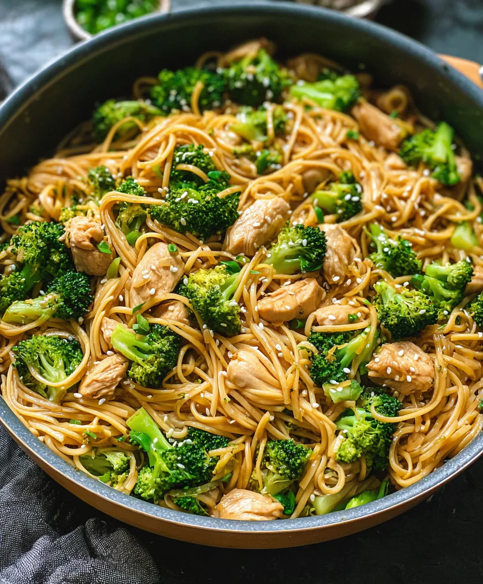 Healthy Sesame Noodles Chicken Broccoli Recipe