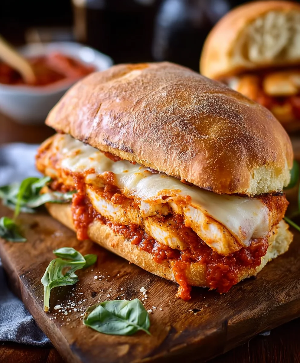 Easy Chicken Parmesan Sandwiches-Quick Dinner Idea