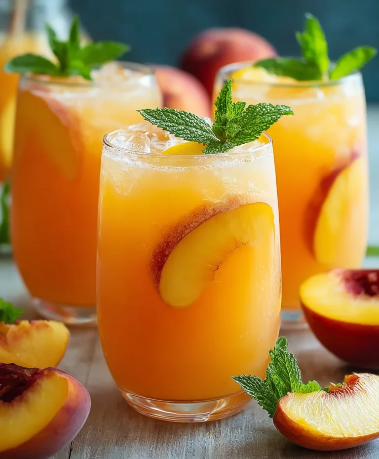 Refreshing Peach Lemonade Recipe-Easy Summer Drink