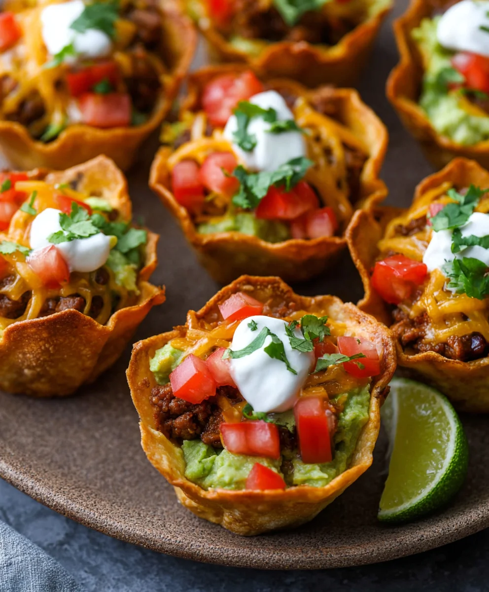 Easy Beef Taco Cups - Quick & Delicious Weeknight Meal