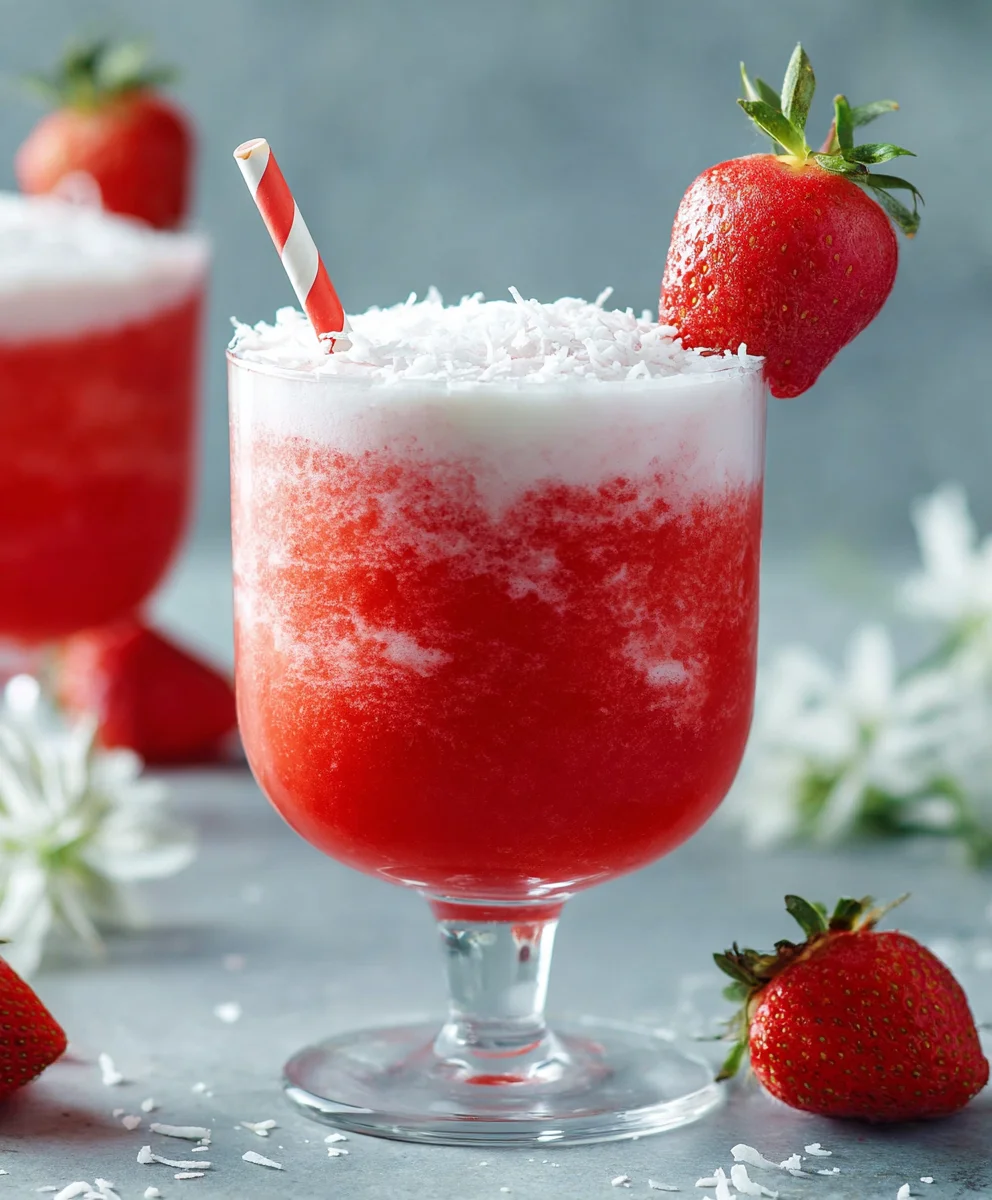 Refreshing Strawberry Coconut Daiquiri Recipe