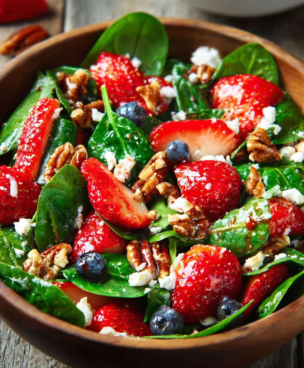 Quick Strawberry Spinach Salad Recipe Easy Meal