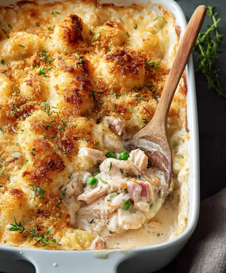 Easy Creamy Chicken Cordon Bleu Casserole Recipe