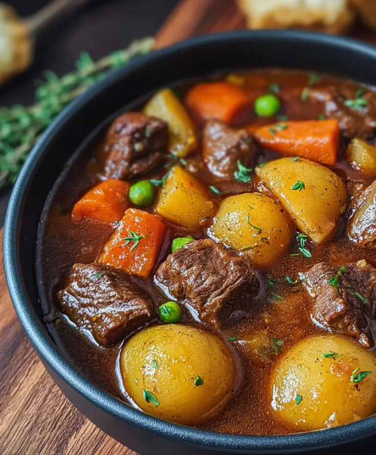 Hearty Homemade Beef Stew Recipe – Easy & Delicious
