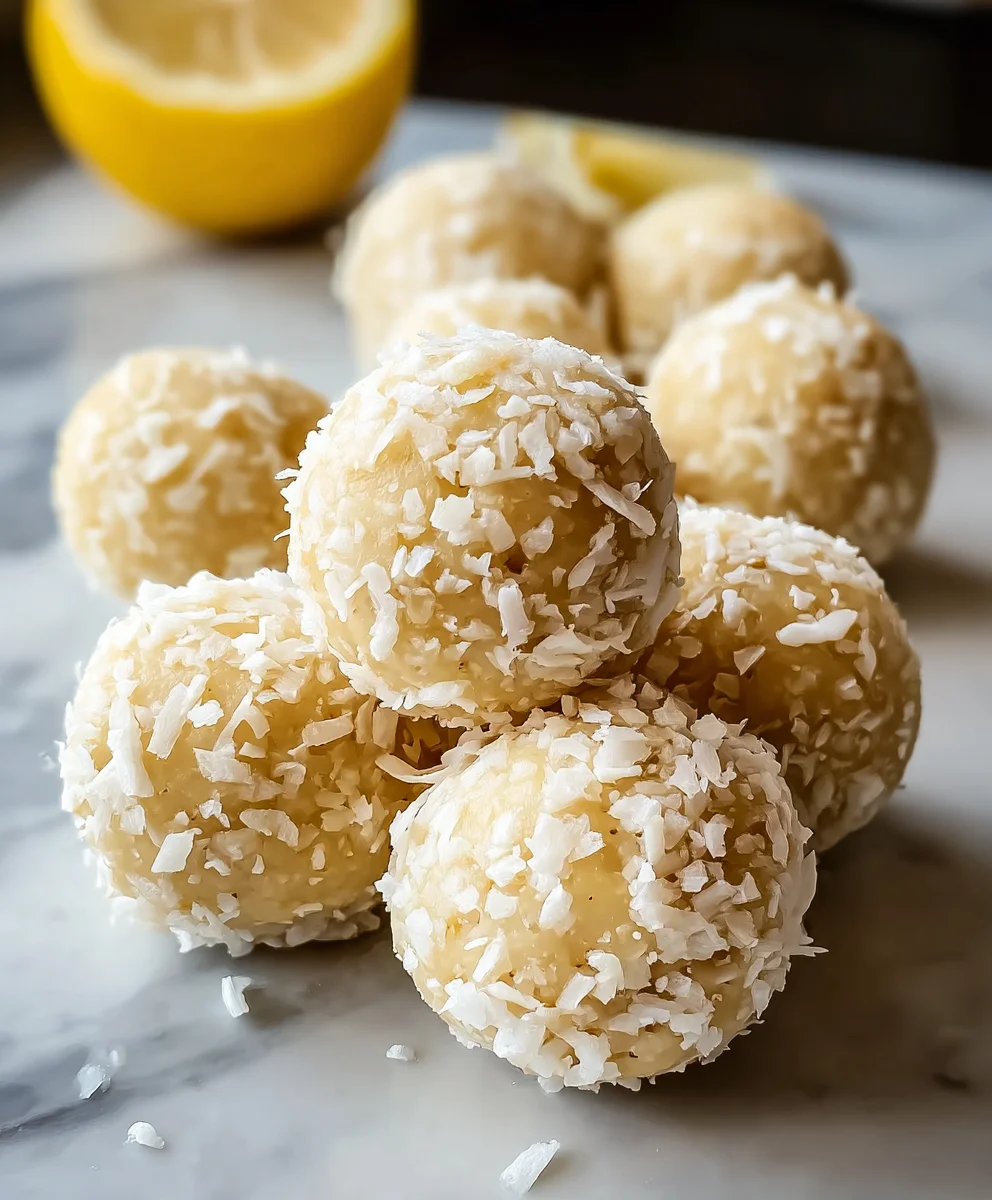 Lemon Coconut Protein Balls-Healthy Snack Idea