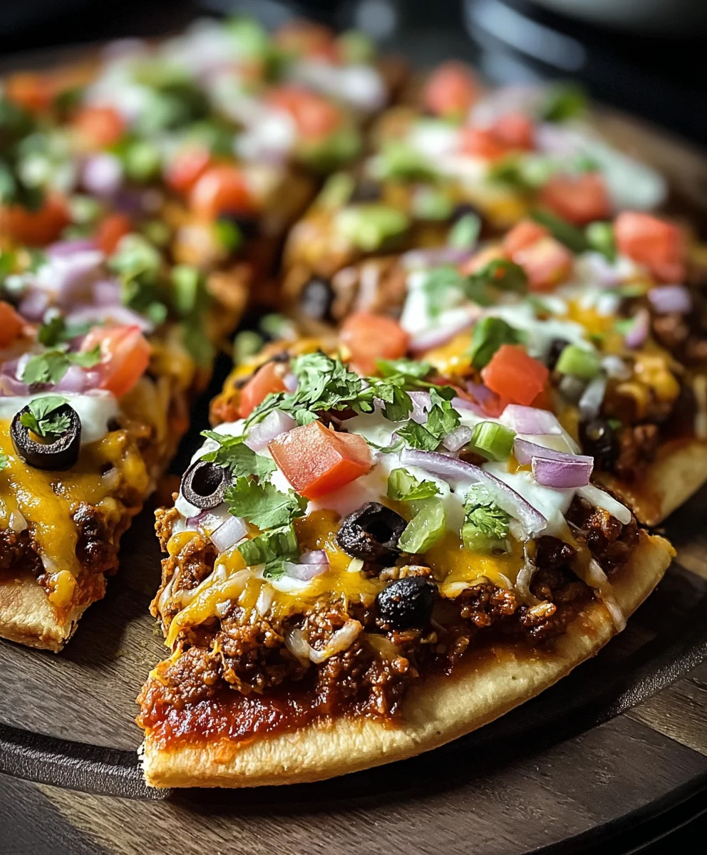 Easy Homemade Beef Mexican Pizza Recipe