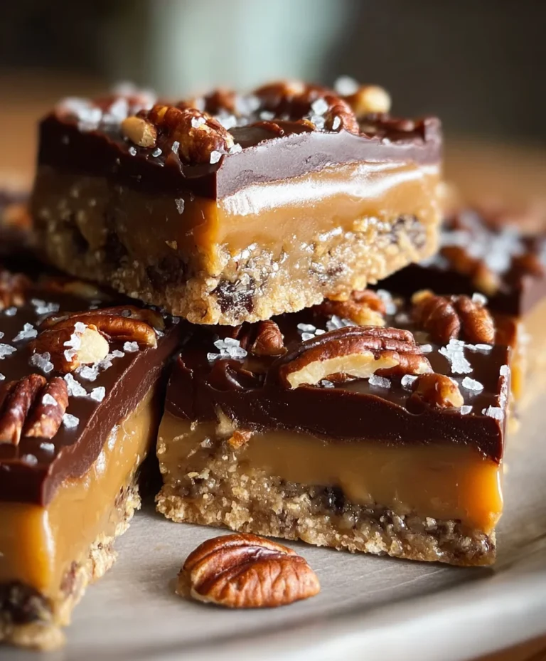 Easy Turtle Bars-Decadent Chocolate Caramel Pecan Treat