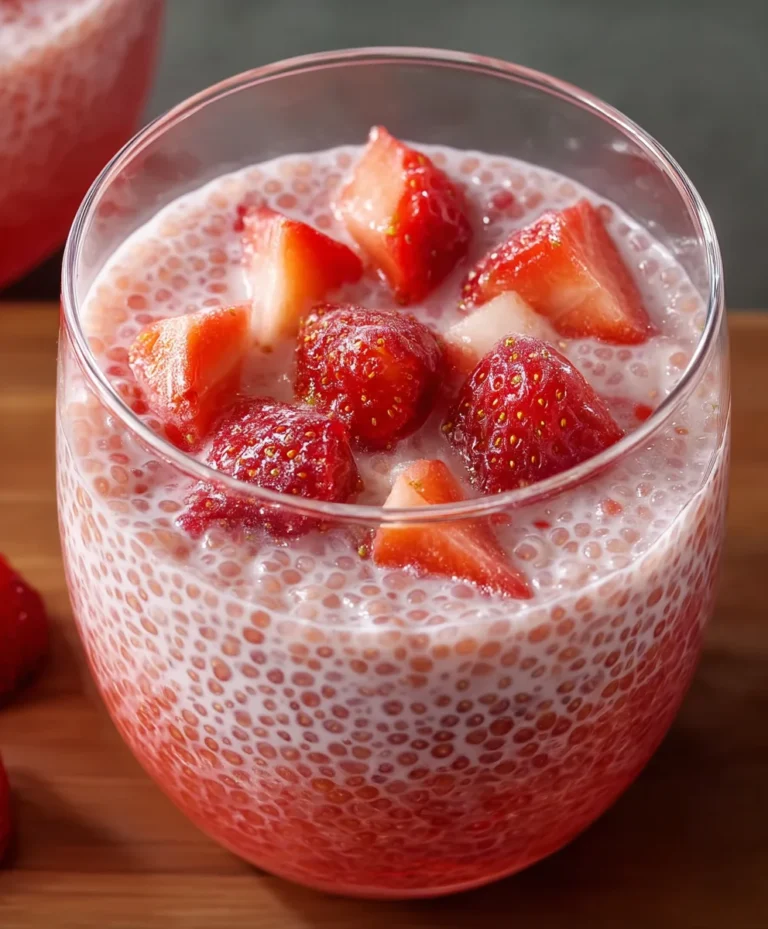 Easy Strawberry Sago Pudding Recipe – Refreshing Dessert