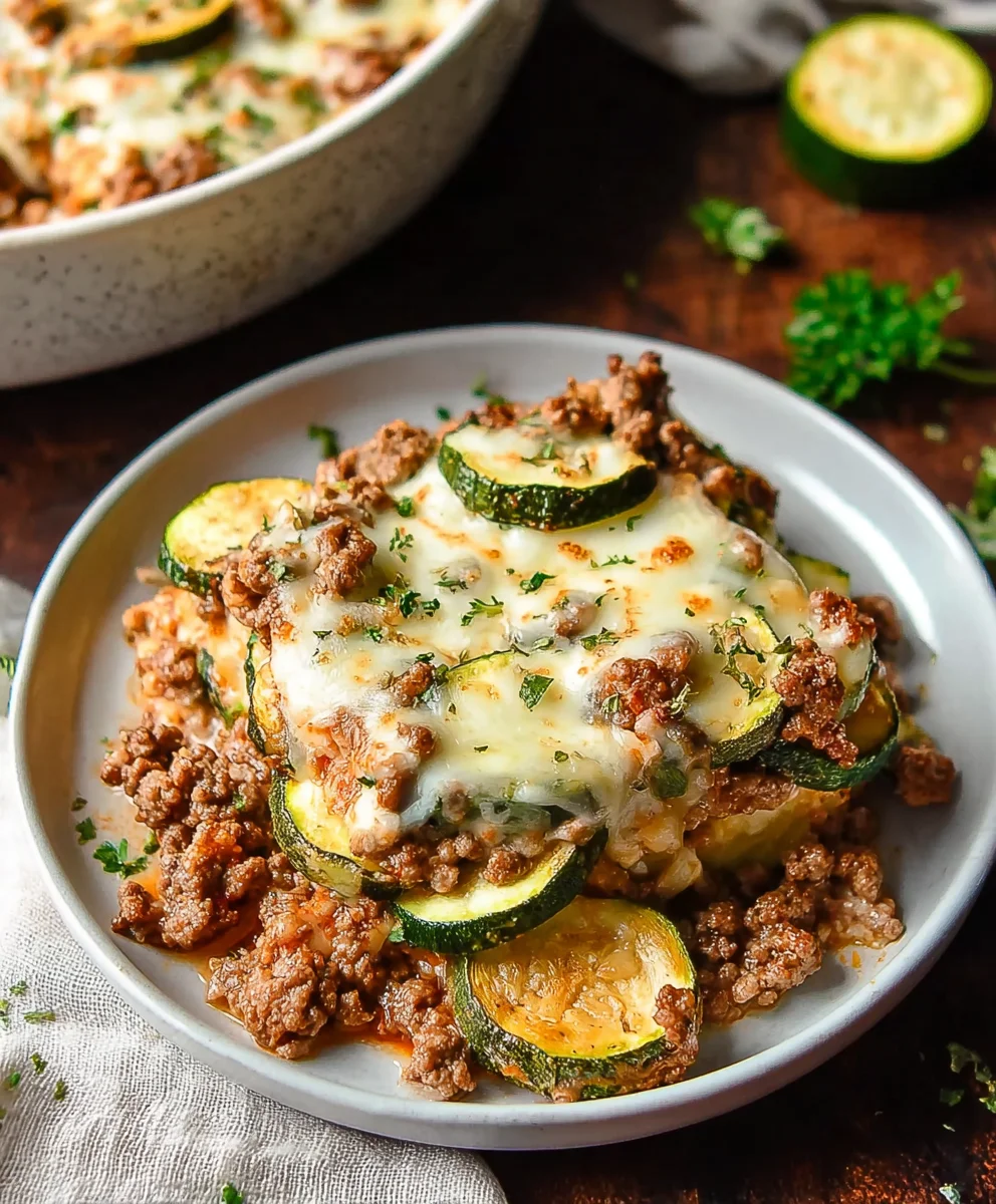 Easy Zucchini Ground Beef Casserole Recipe
