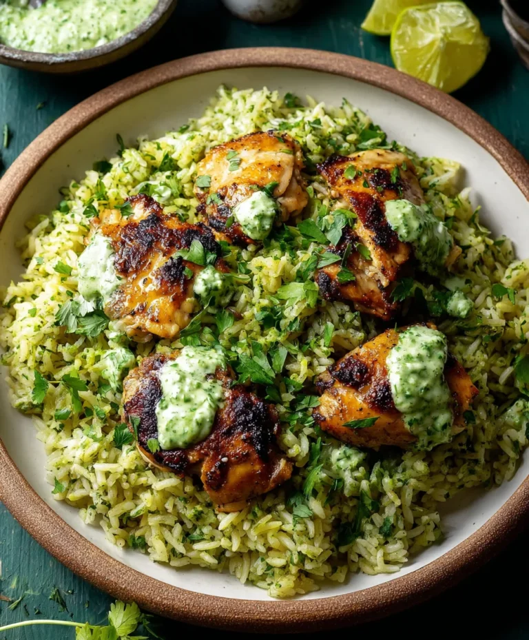 Peruvian Beef and Rice Green Sauce – Delicious Dinner