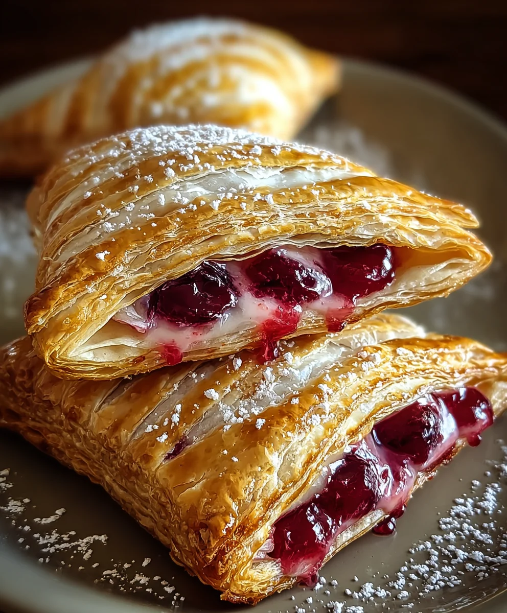 Easy Cherry Turnovers- Simple Sweet Pastry Recipe