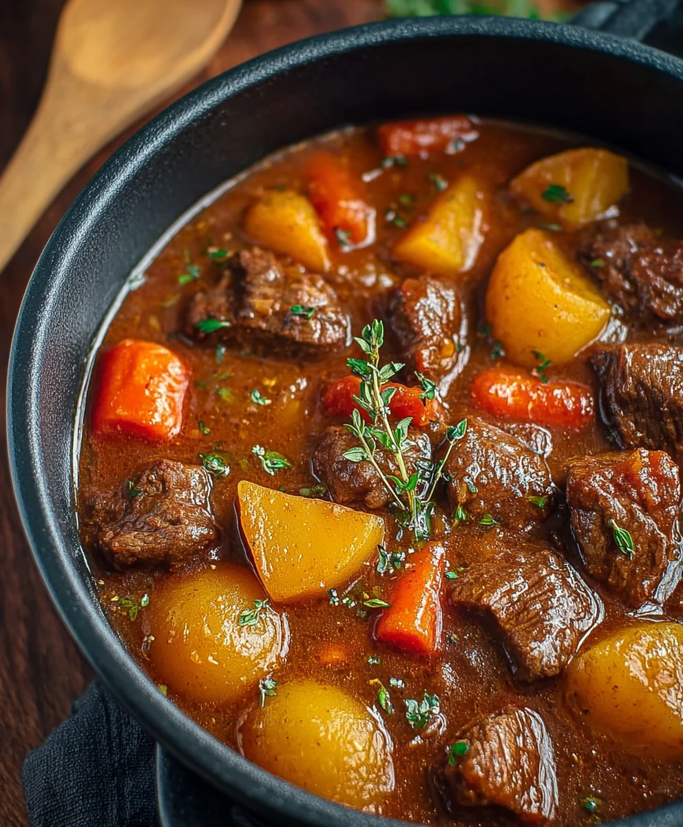 Hearty Homemade Beef Stew Recipe - Easy & Delicious
