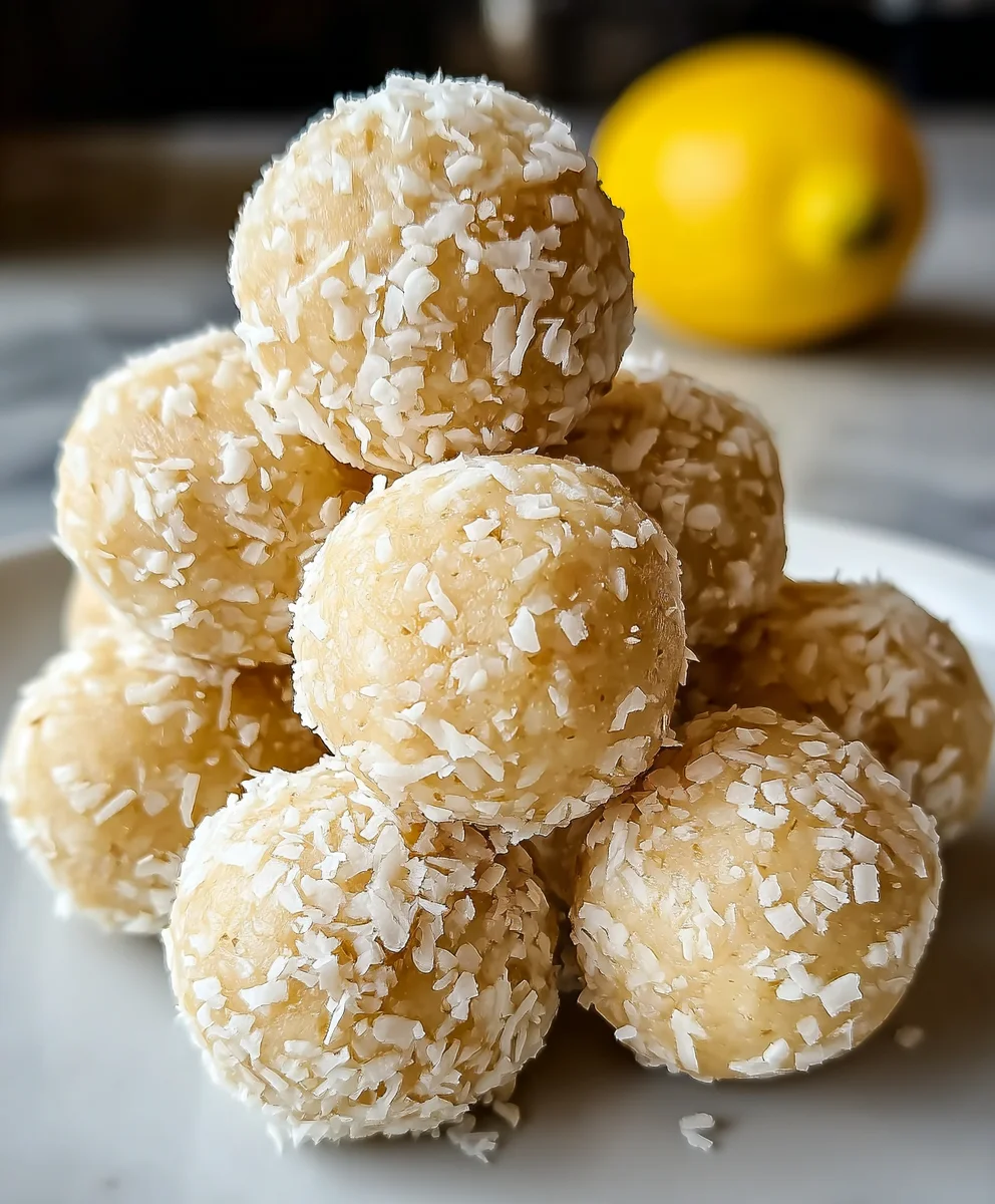 Lemon Coconut Protein Balls-Healthy Snack Idea