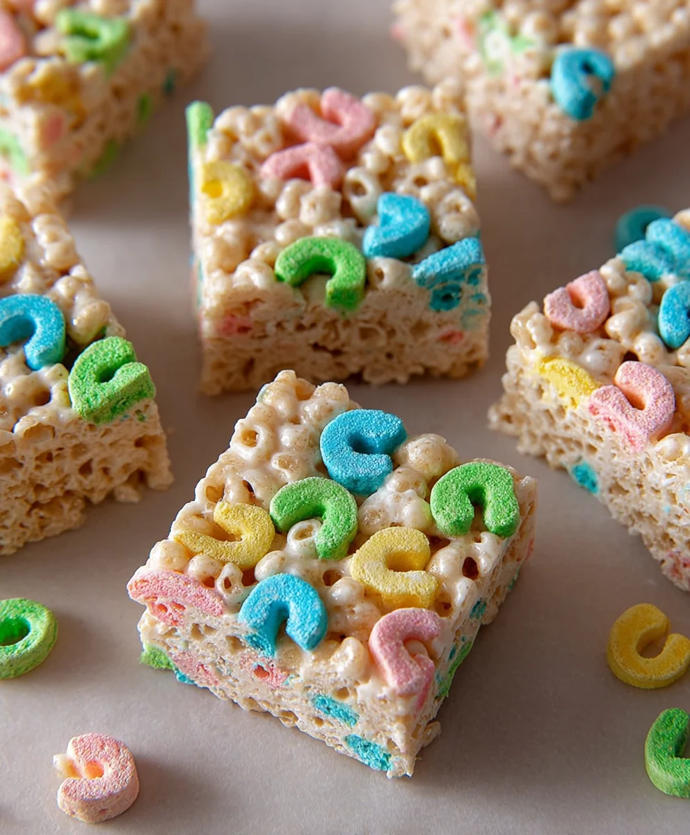 Lucky Charms Rice Krispie Treats- Fun & Easy Recipe