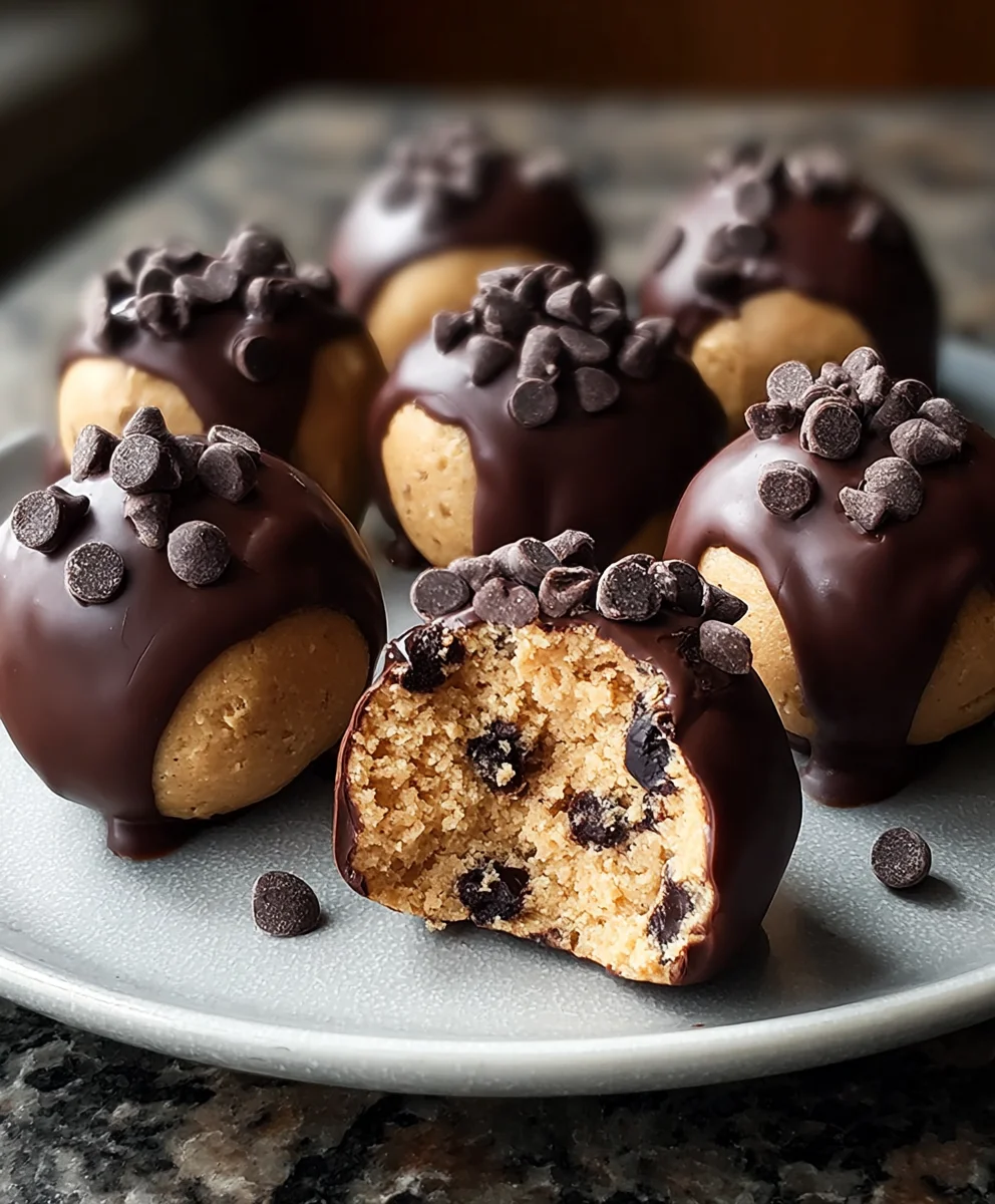 Decadent Chocolate-Dipped Cookie Dough Bites Recipe