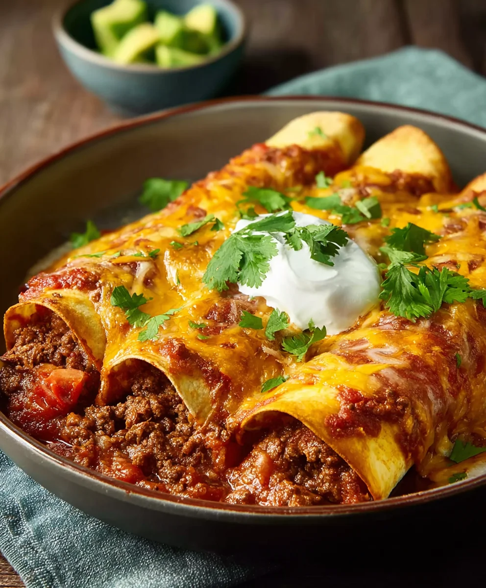 Tex-Mex Beef Enchiladas- Easy & Delicious Dinner