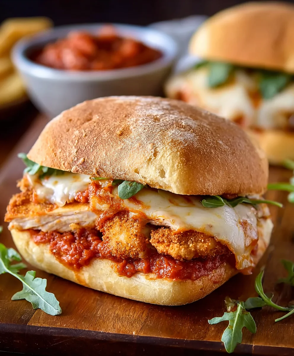 Easy Chicken Parmesan Sandwiches-Quick Dinner Idea