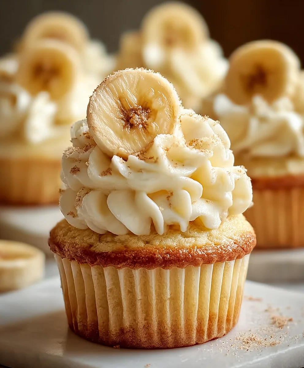 Banana Pudding Cupcakes-Sweet & Creamy Delight