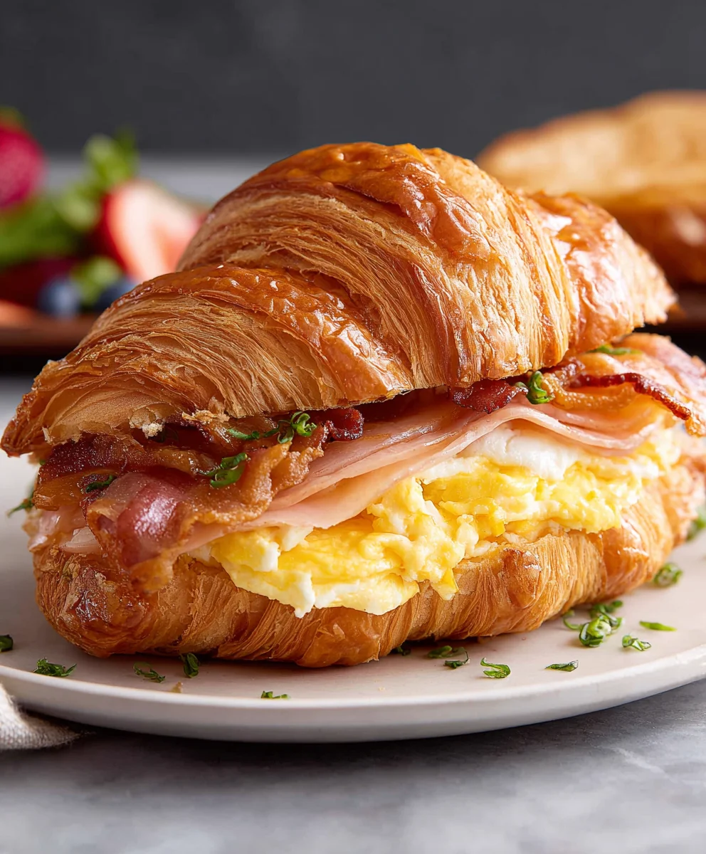 Easy Croissant Breakfast Sandwiches-Ultimate Morning Meal